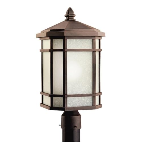 Kichler 9902PR Outdoor Post Mount 1-Light, Prairie Rock