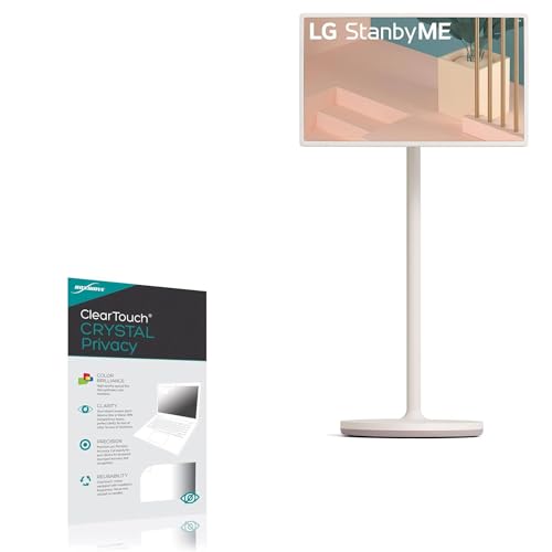 BoxWave Screen Protector Compatible with LG 27-inch Class StandbyMe Portable Monitor 27ART10AKPL - ClearTouch Crystal Privacy (2-Pack), Privacy Screen Protector Flexible Film Clear