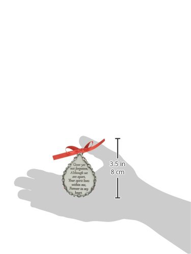 Cathedral Art (Abbey & CA Gift Yet Teardrop Memorial Ornament, Satin, Gone Not Forgotten, 5" x 2 3/4" - Image 2