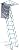 Alloy Attic Access Ladder Concertina Loft Ladder Indoor Anti-Slip Loft Ladder Alloy Steel Attic Ladder Portable Pull Down Attic Ladder Load 500kg/1102lb