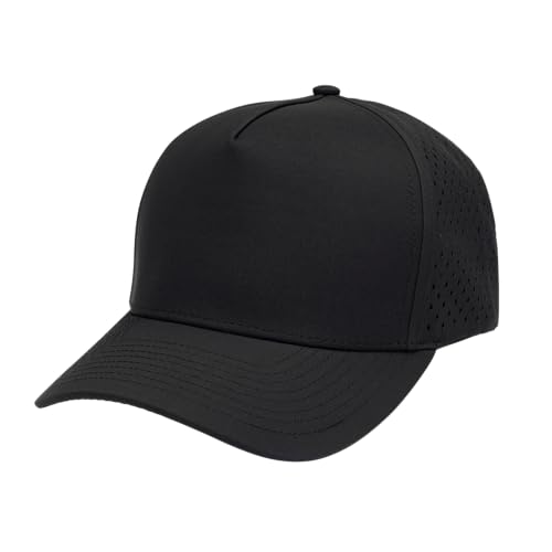 Image of Glendora 5‑Panel High‑Crown Snapback Hat - Lightweight Mesh Back, Flat Brim, Adjustable, Stylish Unisex Hat