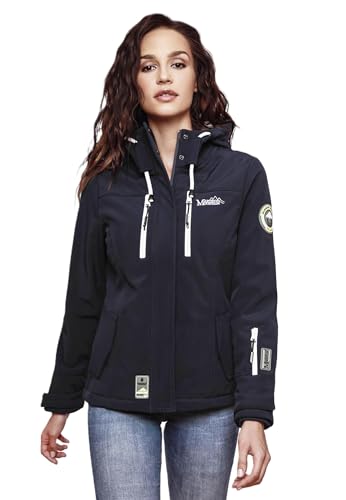 MARIKOO Damen Softshell Jacke Winterjacke wasserabweisend Outdoor B864...
