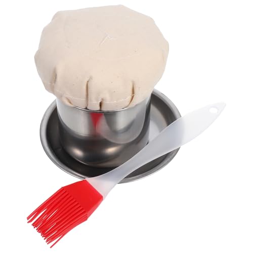 MOLUCKFU Brosse Graisse Crêpière Acier Inoxydable Multifonction Outil Pratique pour Étaler Huile sur Pancakes et Crêpes Essuie-glace de Cuisine avec...