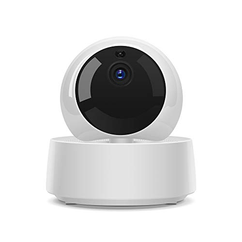 Caméra Surveillance WiFi, SONOFF 1080P Caméra Dome IP Intérieur pour Bébé/Aîné/Animal, Détection de Mouvement et d'alerte, Audio Bidirectionnel, Vision Nocturne (Blanc)