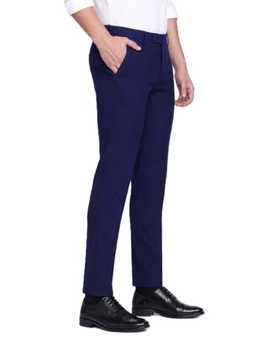 Image of Men's Slim Fit Formal Trousers | Office & Business Wear Pants For Men