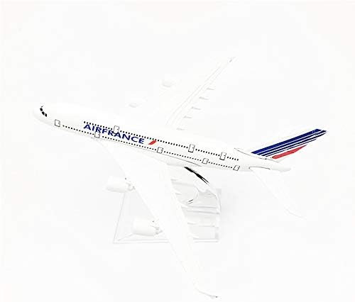 Miniatura 2 de ZEZEFUFU Simulación Escala 1400 Airfrance A380 Modelo de Avión Modelo de Aerolínea Modelo de Línea Aérea Decoración de Oficina en Casa Regalos