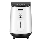 Vogvigo Concentrador de oxígeno Generador 1-5L / min Máquina de oxígeno Purificador de aire 90% de alta pureza para uso en automóvil de viaje en casa（Europa Entrega de 3-7 días）