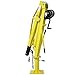 2000 LBS Hydraulic Pickup Truck Crane, Davit Crane with Hand Winch, 44.5” to 59” Working Boom Range, Lifting Range 5”-82.5”, Truck-Mounted Bed Crane for Lifting Goods in Construction, Yellow