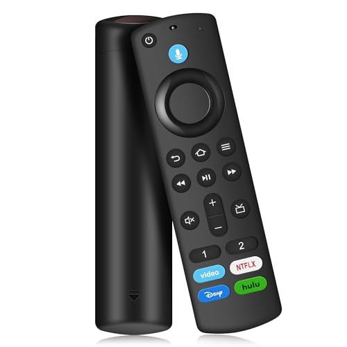 Replacement Voice Remote Control Compatible with Smart AMZ Fire-Smart-TV Stick(2nd Gen/3rd Gen/Lite/4K Max/Cube), TV Stick 4K(1st Gen, 2nd Gen), Fire Smart TVs 3rd Gen, for Insignia-Pioneer Smart TVs