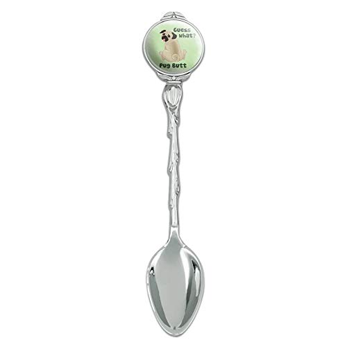 Guess What? Pug Butt Novelty Collectible Demitasse Tea Coffee Spoon