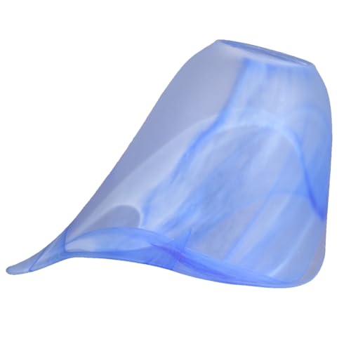 Lampenglas Ersatzglas Leuchtenglas Dekor Glas Lampenschirm Pendelleuchte Ø 140mm E14 Dekorglas Blau