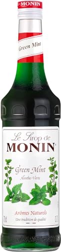 Monin Green Mint 70cl - Premium Green Mint Flavouring Syrup for Cocktails Mocktails and Coffee