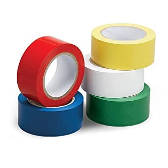 D-fix® Vastu Color Floor Tapes, Vastu Dosh Remedy/Vastu Correction for WC Toilet and Entrance (2Inch Wide, 25 Meter Length) Pack of-5, Red, Yellow, Green, Blue and White