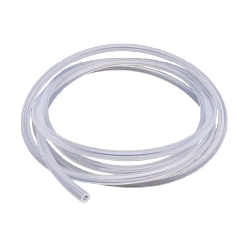 drain hose 3 Meter Transparent Silicone Rubber Hose ID 1mm 2mm 3mm 4mm 5mm 6mm 7mm 8mm 9mm 10 mm O.D Flexible Silicone Tube water pump (Size : 3Meter, Color : ID 1xOD 2mm)