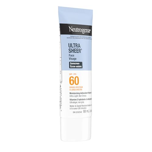 Neutrogena Ultra Sheer Face Sunscreen SPF 60, non-greasy, lightweight, 88 mL - Image 6