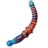 FLYTAGLE Monster Doppeldildos für Paare - Realistisch Lange Penis mit Doppel Dildo für Intensiver Orgasmus, Silikon Erotic Sex Spielzeug für Frauen Lesbisch Solo