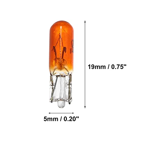 X AUTOHAUX 10 luces LED ambar T5 12V para automóviles miniatura 3