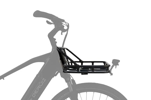 DERUIZ Frontgepäckträger – Zubehör für DERUIZ Quartz E-Bike City Elektrofahrrad, Stabiler Fahrrad Gepäckträger vorne