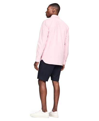 Image of Tommy Hilfiger Men's Long Sleeve Oxford Shirts in Regular Fit, Men's Button Down Shirts, Also Available in Big and Tall