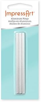 Aluminum Wrap Ring Blank, 24 Pack 9/64 x 3, Ring Sizes 8-10