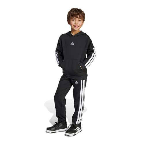 adidas adidas Survêtement en polaire pour petits enfants 3 bandes Essentials Noir 4-5 ans