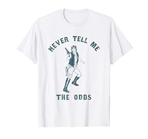 Star Wars Han Solo Never Tell Me The Odds Portrait T-Shirt