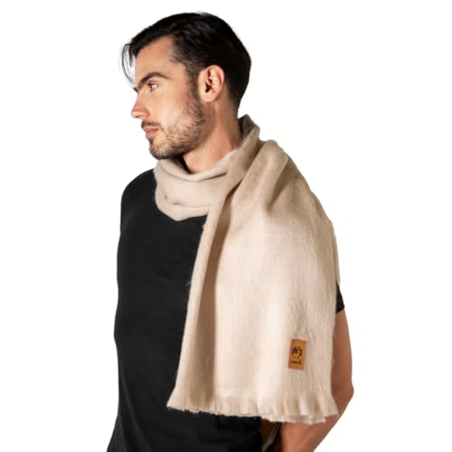 ALPAKITAS Alpaca wool Shawl Wrap for Men and Women- Shawls and Wraps - 70% Alpaca - Unisex Fashion - Blanket Wool Shawl2