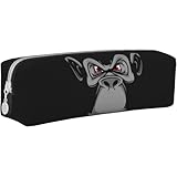 ペンケース ゴリラ フェイス 鉛筆ケース 文具バッグ 筆箱 大容量 軽量 文具収納 ポーチ おしゃれ 子供 高校生 男女兼用 誕生日 人気 プレゼント