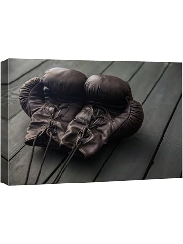 Art classique gants de boxe decoration murale inspirante pour passionne d'athletisme