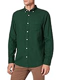 camisas de hombre gant  GANT Herringbone Flannel BD D2. REG-Banderín para Hombre, Eden Green, M