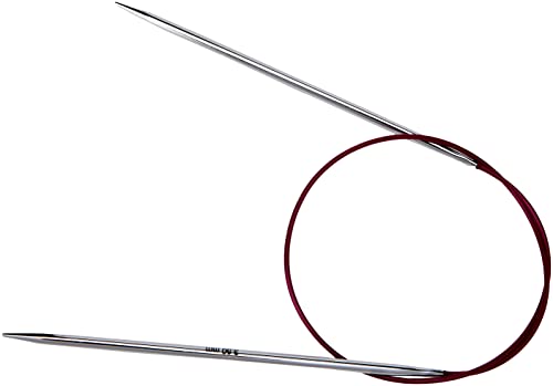 KnitPro Nova Fixed Circular Needles 24" (60cm), Silver, 3.50mm - Image 2