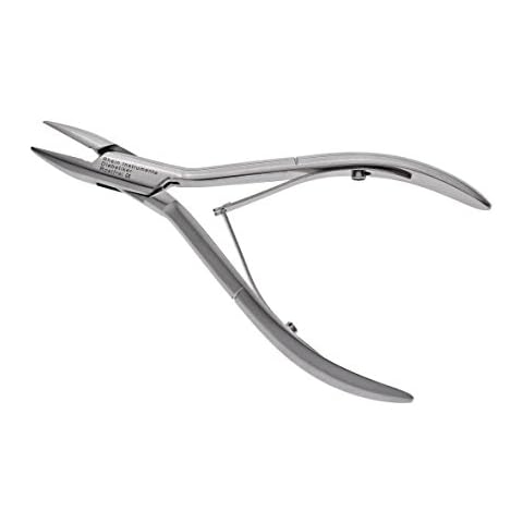 Fußnagelzange für Diabetiker-Nagelzange/Eckenzange für Diabetiker-Fußpflegeinstrument- Eckenzange abgerundet-Glattgriff thumbnail