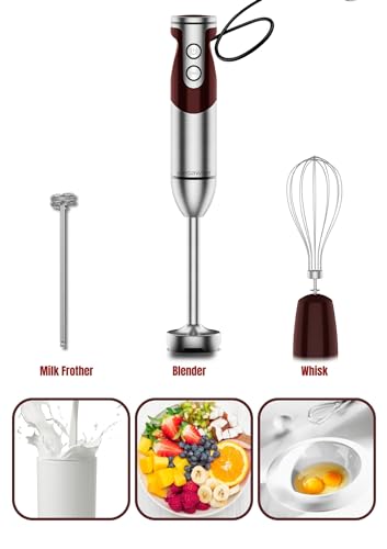 image for MegaWise Pro Titanium Reinforced 3-in-1 Immersion Corded Hand Blender,