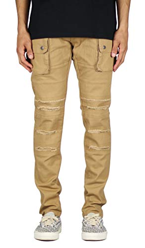 Hyper Denim Camel Cargo Pants