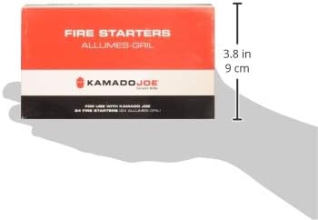 Kamado Joe Pure Paraffin All-Natural Odorless Wax Cube Fire Starters, Made for All Kamado Joe Charcoal Grill and Compatible with All Charcoal Grills & Fireplaces, 24-count, Model KJ-FS