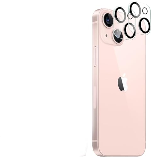 Image of Xmon Camera Lens Protector for iPhone 13 (1 Pack) - 3D Premium Tempered Glass, Ultra-Clear, Anti-Scratch, Easy Installation - Black