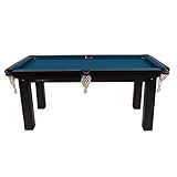 Mesa Sinuca 1,87 x 1,08 Tecido AZUL Procopio Tampo MDF + acessorios