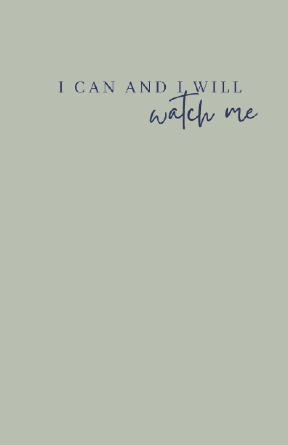 Positive quote notepad. Journal for women, to do list, diary, lined green notebook.