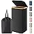 Lifewit 100L Laundry Basket with Lid, Clothes Hampers for Laundry with Bamboo Handles and A Removable Bag, Large Foldable Laundry Hamper for Bedroom, Bathroom, Dorm, Laundry Room, Black