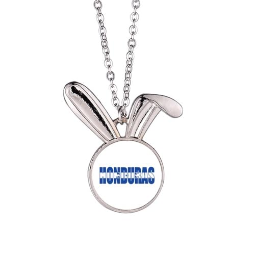 Collier drapeau Honduras pendentif nom de lapin aux finitions soignées et élégantes