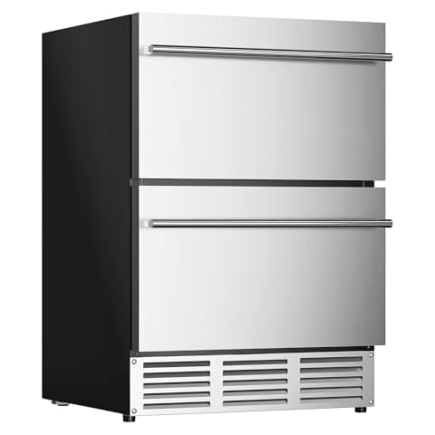 EUHOMY 24 Inch Double Drawer Fridge Cover