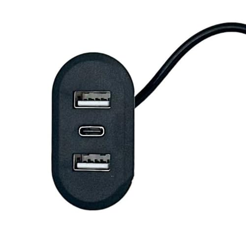 Kelisdi デスクトップホール 埋め込み USB Type C 充電アダプター スプリッター ノートパソコン PC 充電 家具 オフィス用