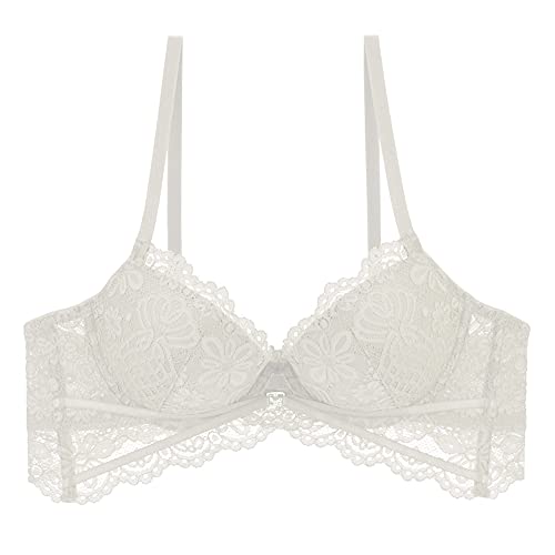 Soutien-gorge sexy en dentelle blanche 85 D, l'alliance de la finesse et des armatures
