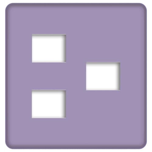CASEMAKER パナソニック 【フルカラー(モダン)プレート】【2連3コ用 WN6073W】 コンセントプレート スイッチプレート カラーパレット(和色) 23番藤紫