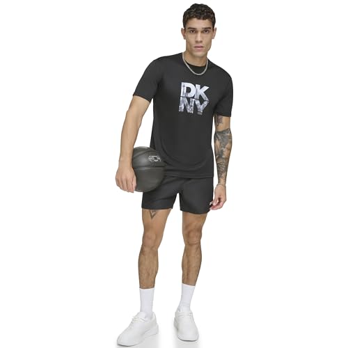 Image of DKNY Men's Short Sleeve Quick Dry 40+ Protection UPF Active Top