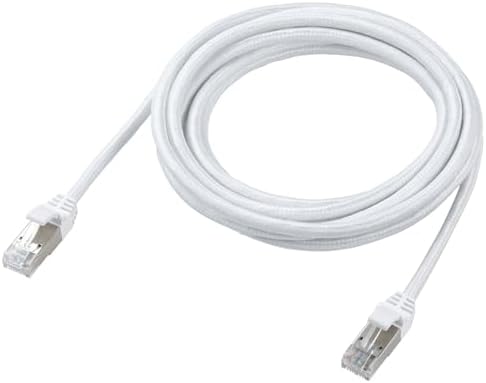 エレコム LANケーブル CAT8 3m 40Gbps 爪折れ防止 メッシュケーブル ホワイト ECLD-OCM/WH30