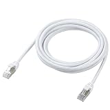エレコム LANケーブル CAT8 3m 40Gbps 爪折れ防止 メッシュケーブル ホワイト ECLD-OCM/WH30