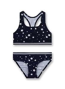 Sanetta 440452 Mädchen-Bikini Sterne-Muster