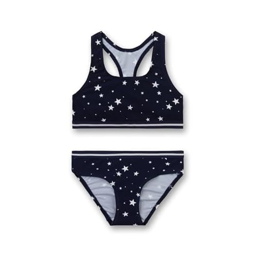 Sanetta Mädchen Bikini Badebekleidungsset, Blau (Blueprint 50209), 164