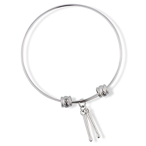 Brazalete pequeño EPJ diseño tambor pulsera rígida geométrica mujer